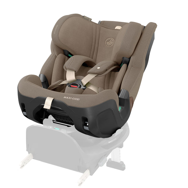 Cadeira auto MAXI-COSI Pearl XL Slide Pro dos 61 aos 150 cm com SLIDETECH®2, rotação 360°, proteção G-CELL e AirProtect e Base FamilyFix Slide Pro. 
Authentic Truffle