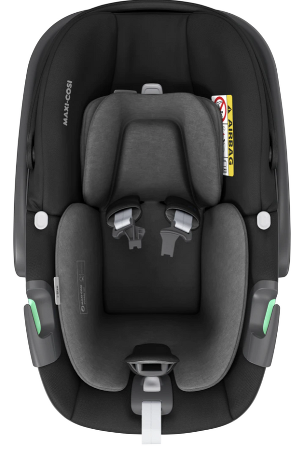 Cadeira auto MAXI-COSI Pebble 360 i-Size com rotação de 360°, redutor para recém-nascidos, proteção reforçada contra impactos laterais e compatível com Base FamilyFix 360 para bebés dos 40 aos 83 cm. Essential Black