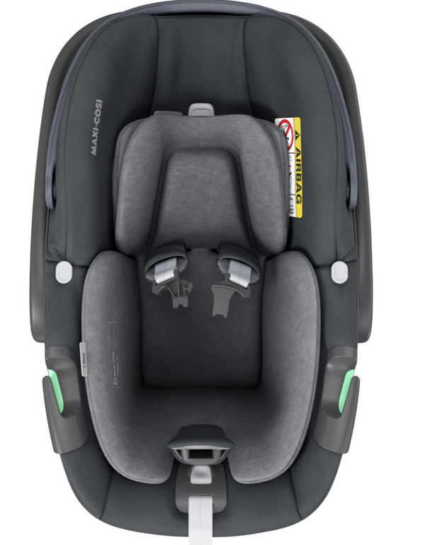 Cadeira auto MAXI-COSI Pebble 360 i-Size com rotação de 360°, redutor para recém-nascidos, proteção reforçada contra impactos laterais e compatível com Base FamilyFix 360 para bebés dos 40 aos 83 cm. Essential Graphite