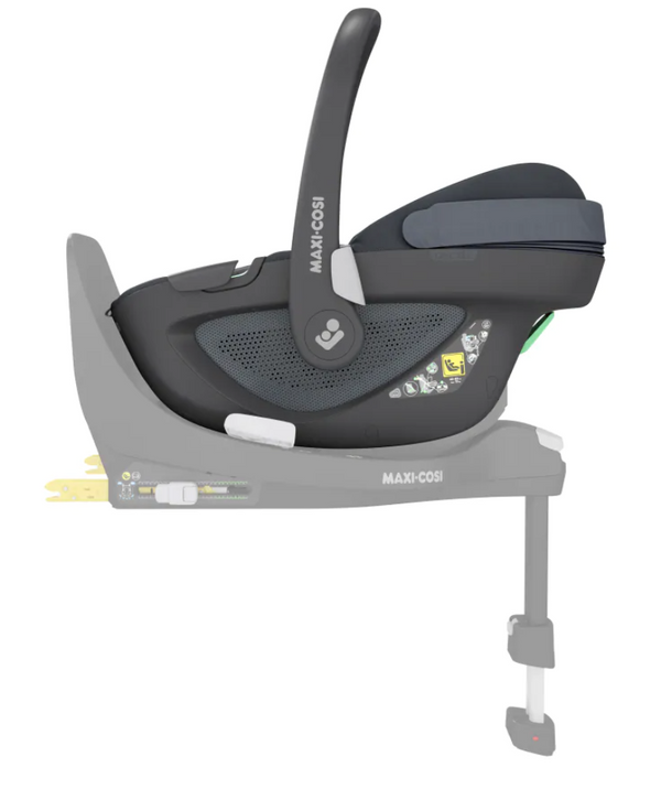 Cadeira auto MAXI-COSI Pebble 360 i-Size com rotação de 360°, redutor para recém-nascidos, proteção reforçada contra impactos laterais e compatível com Base FamilyFix 360 para bebés dos 40 aos 83 cm. Essential Graphite