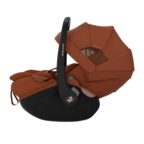 Cadeira auto Maxi-Cosi Pebble Slide Pro i-Size leve com posição deitada e posição 360 na cor copper terra