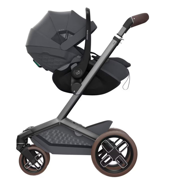 Cadeira auto Maxi-Cosi Pebble Slide Pro i-Size leve com posição deitada e posição 360 na cor moon graphite
