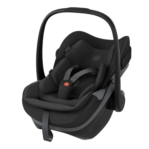 Cadeira auto Maxi-Cosi Pebble Slide Pro i-Size leve com posição deitada e posição 360 na cor onyx black