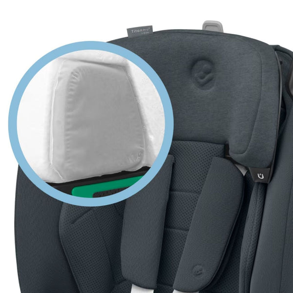 Cadeira auto MAXI-COSI Titan Pro² i-Size dos 76 aos 150 cm com ISOFIX, Top Tether, proteção G-CELL, AirProtect e arnês magnético de 5 pontos.
Authentic Graphite