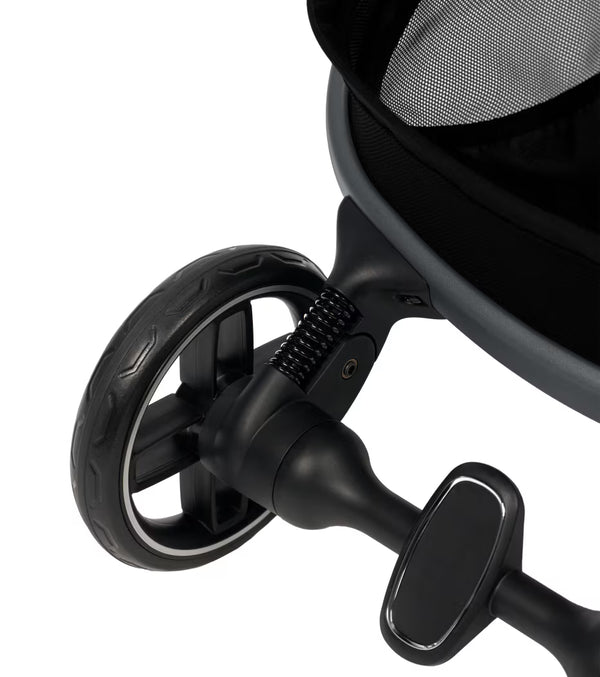 MAXI-COSI OXFORD CABIN, carrinho de bebé ultracompacto e leve compatível com cabine de avião, reclinação total, encosto com reclinação infinita, suspensão confortável, arnês Easy-In e utilização desde o nascimento até aos 22 kg. Onyx Black