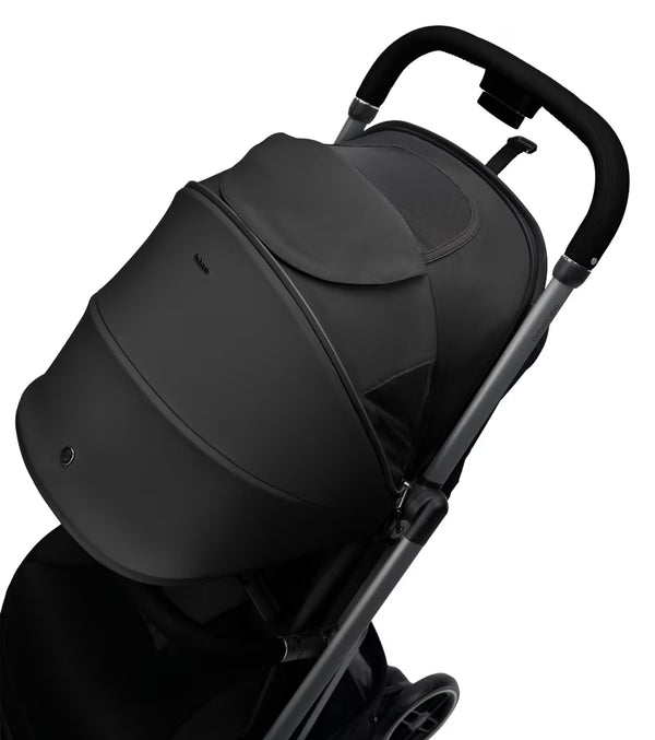 MAXI-COSI OXFORD CABIN, carrinho de bebé ultracompacto e leve compatível com cabine de avião, reclinação total, encosto com reclinação infinita, suspensão confortável, arnês Easy-In e utilização desde o nascimento até aos 22 kg. Onyx Black