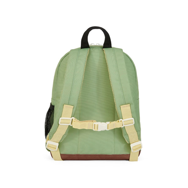 Mochila Pequena Redonda Hello Hossy em poliéster reciclado, impermeável, com formato A4, costas e alças acolchoadas, bolso para garrafa de água e capacidade de 7,3 L para crianças dos 2 aos 5 anos.
Mini Pistache 