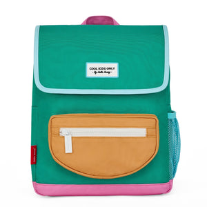 Mochila Grande Quadrada Hello Hossy em poliéster reciclado, impermeável, com interior acolchoado, formato para dossiers A4, bolso para garrafa de água e capacidade de 15 L para crianças a partir dos 6 anos cor mini ali