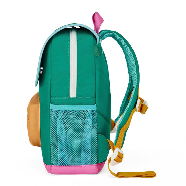 Mochila Grande Quadrada Hello Hossy em poliéster reciclado, impermeável, com interior acolchoado, formato para dossiers A4, bolso para garrafa de água e capacidade de 15 L para crianças a partir dos 6 anos cor mini ali