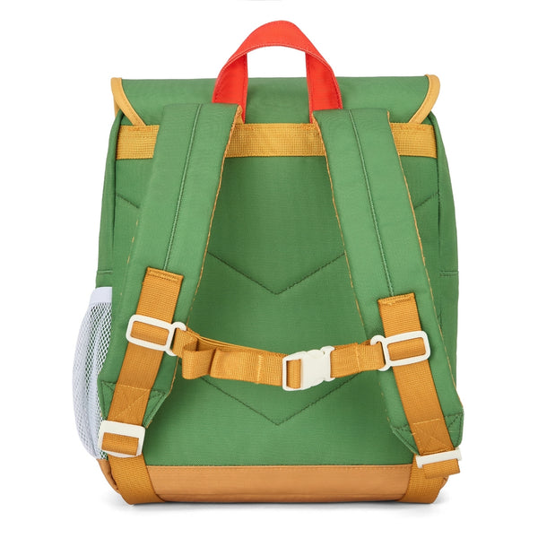 Mochila Grande Quadrada Hello Hossy em poliéster reciclado, impermeável, com interior acolchoado, formato para dossiers A4, bolso para garrafa de água e capacidade de 15 L para crianças a partir dos 6 anos cor mini green lake