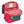 Mochila Grande Quadrada Hello Hossy em poliéster reciclado, impermeável, com interior acolchoado, formato para dossiers A4, bolso para garrafa de água e capacidade de 15 L para crianças a partir dos 6 anos cor mini pasteque