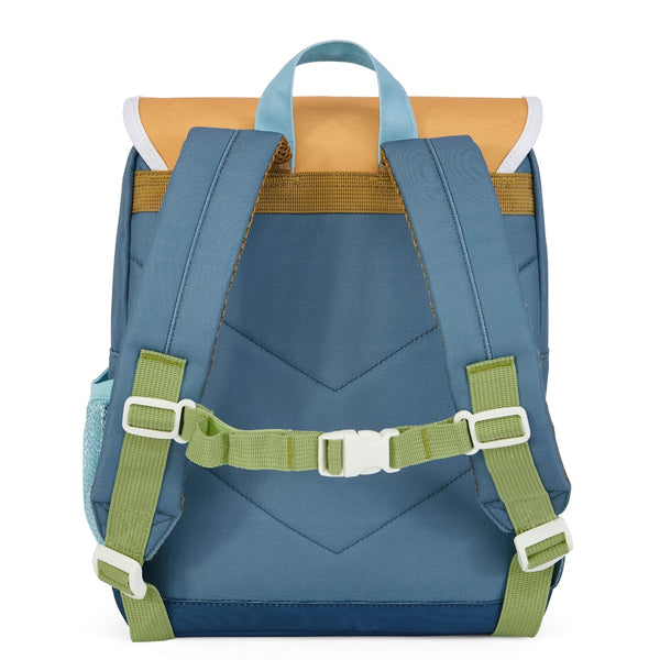 Mochila Grande Quadrada Hello Hossy em poliéster reciclado, impermeável, com interior acolchoado, formato para dossiers A4, bolso para garrafa de água e capacidade de 15 L para crianças a partir dos 6 anos cor mini sam