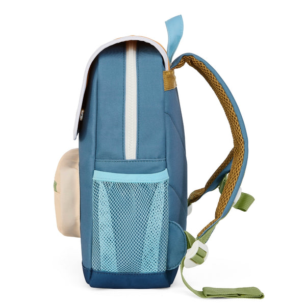 Mochila Grande Quadrada Hello Hossy em poliéster reciclado, impermeável, com interior acolchoado, formato para dossiers A4, bolso para garrafa de água e capacidade de 15 L para crianças a partir dos 6 anos cor mini sam