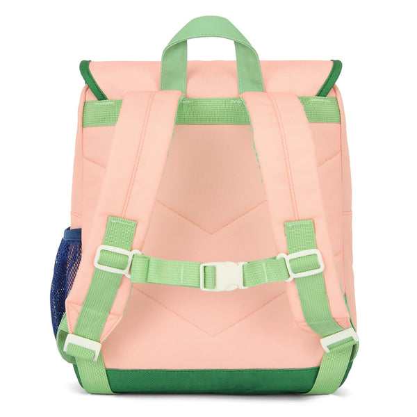 Mochila Grande Quadrada Hello Hossy em poliéster reciclado, impermeável, com interior acolchoado, formato para dossiers A4, bolso para garrafa de água e capacidade de 15 L para crianças a partir dos 6 anos cor mini smoothie