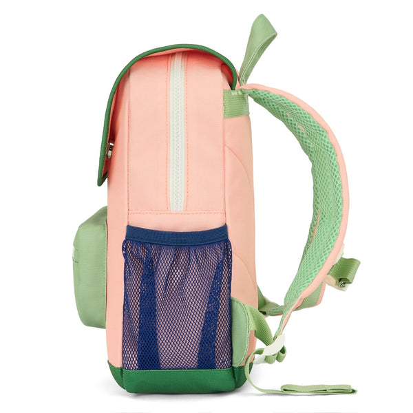 Mochila Grande Quadrada Hello Hossy em poliéster reciclado, impermeável, com interior acolchoado, formato para dossiers A4, bolso para garrafa de água e capacidade de 15 L para crianças a partir dos 6 anos cor mini smoothie