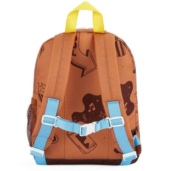 Mochila Grande Redonda Hello Hossy em poliéster reciclado, impermeável, com capacidade de 15 litros, compatível com dossiers A4, alças acolchoadas e bolso para garrafa de água para crianças a partir dos 6 anos mini groovy