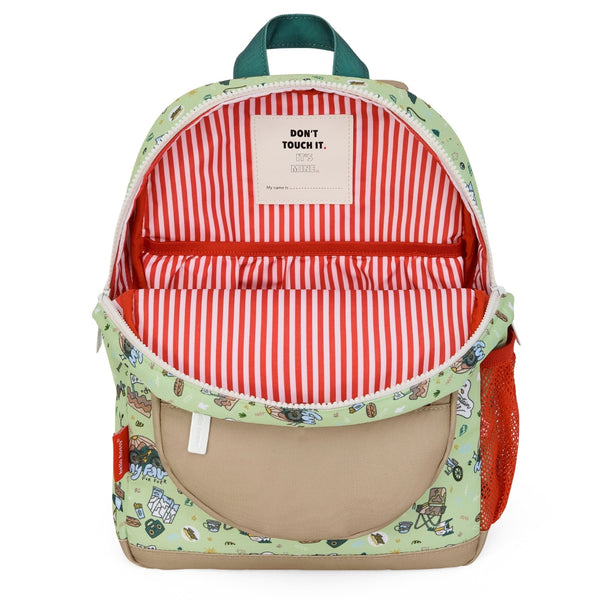 Mochila Grande Redonda Hello Hossy em poliéster reciclado, impermeável, com capacidade de 15 litros, compatível com dossiers A4, alças acolchoadas e bolso para garrafa de água para crianças a partir dos 6 anos mountain ride