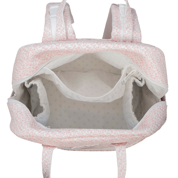 Mochila de Maternidade Pasito a Pasito Maison Tender em pele sintética, com bolso térmico, compartimento impermeável e muda-fraldas incluído.
Flowers
