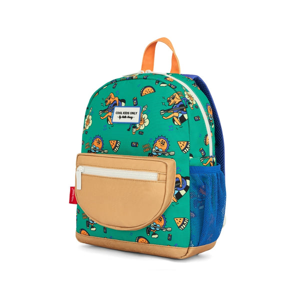 Mochila Pequena Redonda Hello Hossy em poliéster reciclado, impermeável, com formato A4, costas e alças acolchoadas, bolso para garrafa de água e capacidade de 7,3 L para crianças dos 2 aos 5 anos.
Chill Vibes
