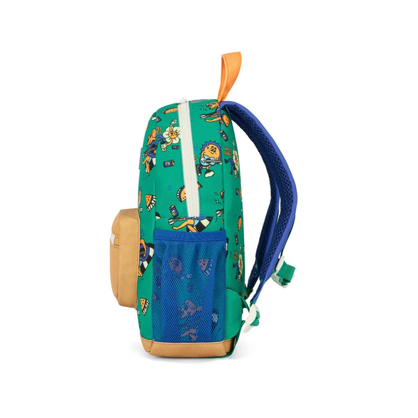 Mochila Pequena Redonda Hello Hossy em poliéster reciclado, impermeável, com formato A4, costas e alças acolchoadas, bolso para garrafa de água e capacidade de 7,3 L para crianças dos 2 aos 5 anos.
Chill Vibes