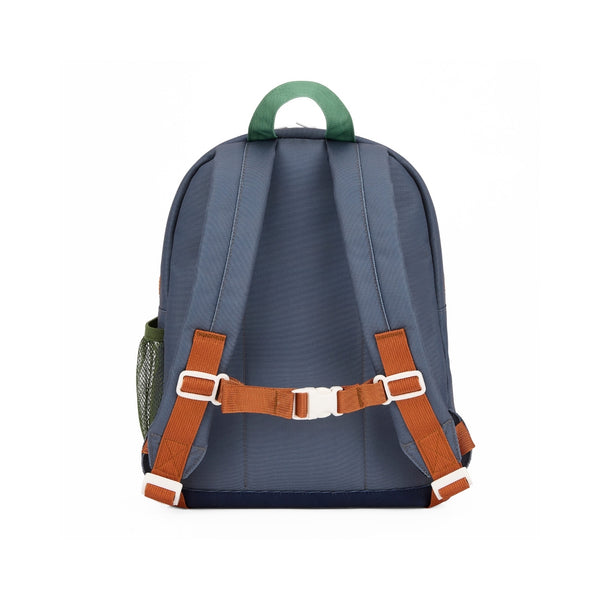 Mochila Pequena Redonda Hello Hossy em poliéster reciclado, impermeável, com formato A4, costas e alças acolchoadas, bolso para garrafa de água e capacidade de 7,3 L para crianças dos 2 aos 5 anos.
Mini Marine