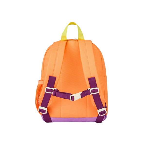 Mochila Pequena Redonda Hello Hossy em poliéster reciclado, impermeável, com formato A4, costas e alças acolchoadas, bolso para garrafa de água e capacidade de 7,3 L para crianças dos 2 aos 5 anos.
Peach Pop