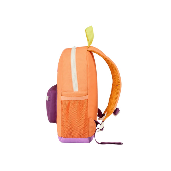 Mochila Pequena Redonda Hello Hossy em poliéster reciclado, impermeável, com formato A4, costas e alças acolchoadas, bolso para garrafa de água e capacidade de 7,3 L para crianças dos 2 aos 5 anos.
Peach Pop