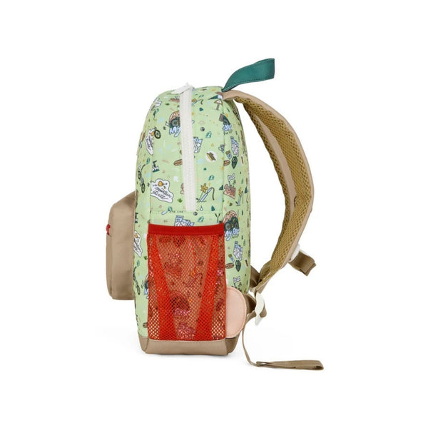 Mochila Pequena Redonda Hello Hossy em poliéster reciclado, impermeável, com formato A4, costas e alças acolchoadas, bolso para garrafa de água e capacidade de 7,3 L para crianças dos 2 aos 5 anos.
Mountain Ride