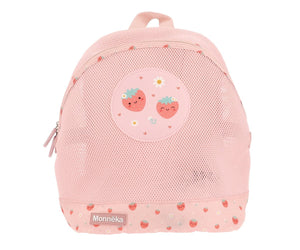Mochila de Praia Monnëka impermeável e ventilada para crianças, ideal para transportar toalhas, brinquedos e acessórios de praia ou piscina.
