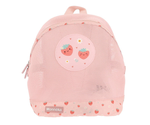 Mochila de Praia Monnëka impermeável e ventilada para crianças, ideal para transportar toalhas, brinquedos e acessórios de praia ou piscina.