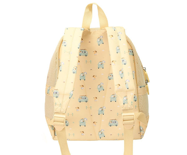 Mochila de Praia Monnëka impermeável e ventilada para crianças, ideal para transportar toalhas, brinquedos e acessórios de praia ou piscina.