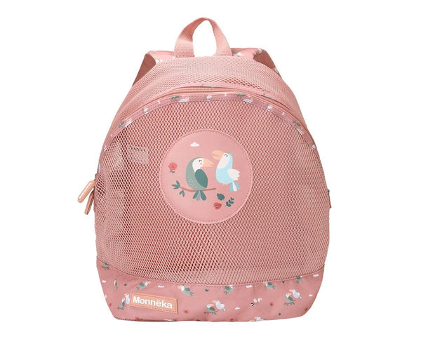 Mochila de Praia Monnëka impermeável e ventilada para crianças, ideal para transportar toalhas, brinquedos e acessórios de praia ou piscina.