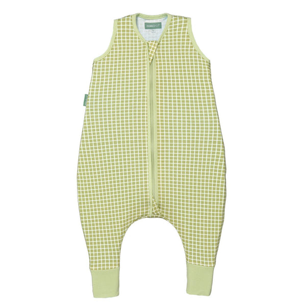 Saco de dormir de verão com manga curta para bebé da Molis&Co, leve e respirável para noites quentes na cor pistachio