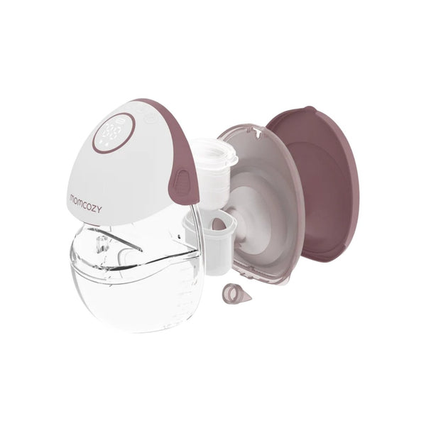 Momcozy M6 Individual, extrator de leite portátil mãos-livres com sucção até 295 mmHg, 3 modos de extração e flange DoubleFit em silicone para maior conforto.