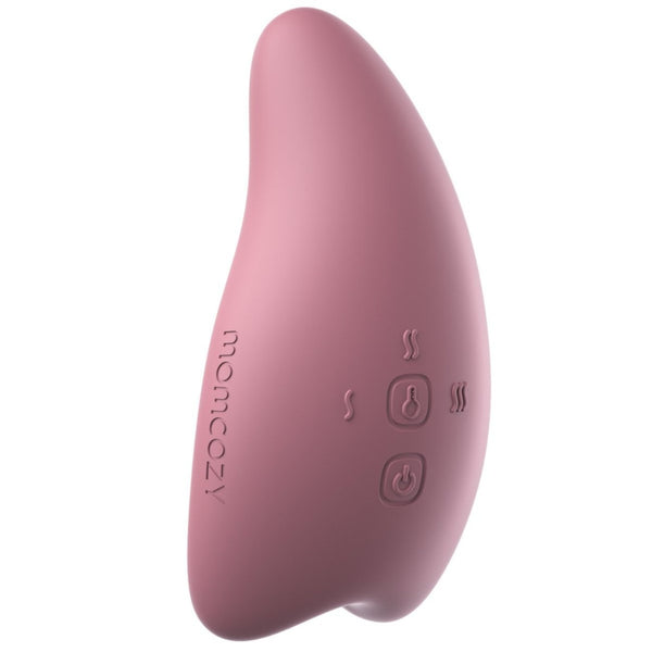 Massajador de Calor e Vibração para Amamentação Momcozy com aquecimento, vibração ajustável e design ergonómico para aliviar o desconforto e estimular o fluxo de leite. Rosa