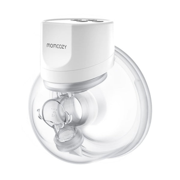 Momcozy S12 Pro Individual, extrator de leite portátil mãos-livres com flange de dupla vedação, 3 modos de extração, 9 níveis ajustáveis, ecrã LED e capacidade de 177 ml.
