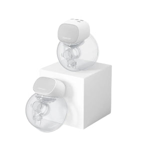 Momcozy S9 Pro Duplo, extrator de leite portátil mãos-livres com 2 modos de extração, 9 níveis ajustáveis, tecnologia antifugas e autonomia até 8 sessões por carga.