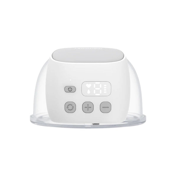 Momcozy S9 Pro Duplo, extrator de leite portátil mãos-livres com 2 modos de extração, 9 níveis ajustáveis, tecnologia antifugas e autonomia até 8 sessões por carga.