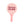 Conjunto de 2 raquetes com bola para praia da Monneka na cor stripes bloom blush