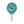 Conjunto de 2 raquetes com bola para praia da Monneka na cor whale teal