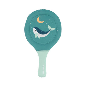 Conjunto de 2 raquetes com bola para praia da Monneka na cor whale teal