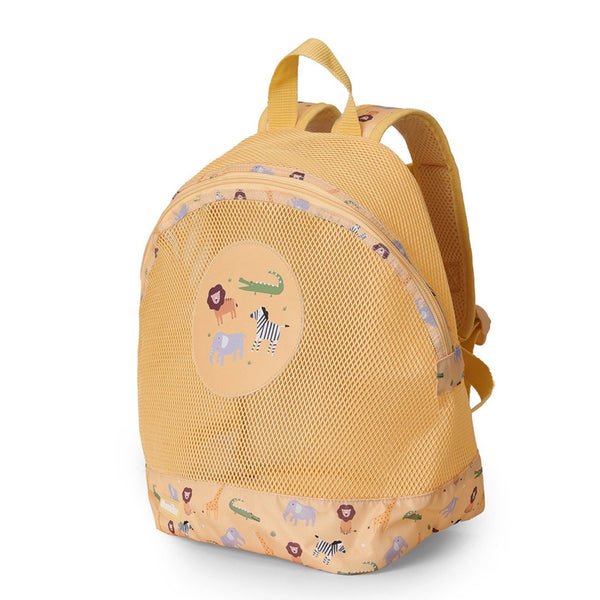 Mochila de Praia Monnëka impermeável e ventilada para crianças, ideal para transportar toalhas, brinquedos e acessórios de praia ou piscina. Wild animal