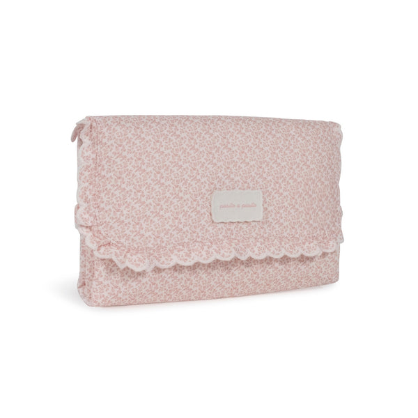 Muda-Fraldas Portátil Pasito a Pasito Maison Tender, em algodão com interior acolchoado e impermeável, dobrável
Flowers