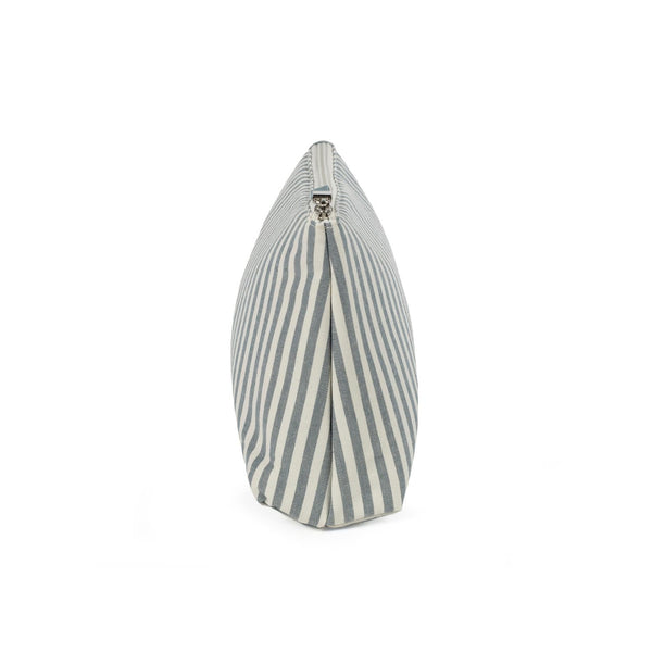 necessaire da walking mum modelo praline strips na cor matcha - verde