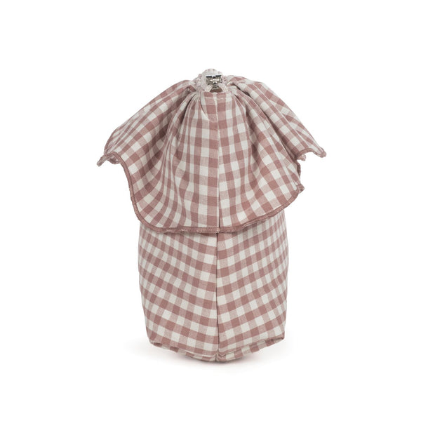 necessaire da walking mum modelo praline vichy na cor moka - vermelho