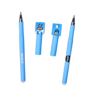 Caneta Apagável OMY com tinta termossensível, ponta de 0,5 mm, borracha integrada e personagens colecionáveis para uma escrita divertida e precisa. Miky