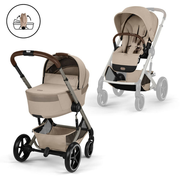 CYBEX BALIOS S LUX TRIO COM ALCOFA DOBRÁVEL, CLOUD G3 PLUS E BASE G3