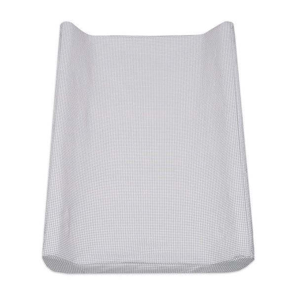 Colchão muda fraldas Pasito a Pasito Little Bloom Vichy Grey com capa impermeável