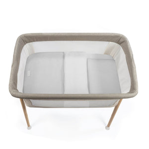 Conjunto mini berço Pasito a Pasito Little Bloom Vichy Grey 90x50 completo