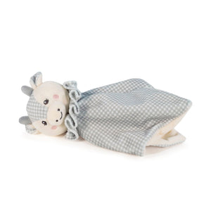 Doudou bebé vaca Pasito a Pasito Little Bloom Grey suave e reconfortante